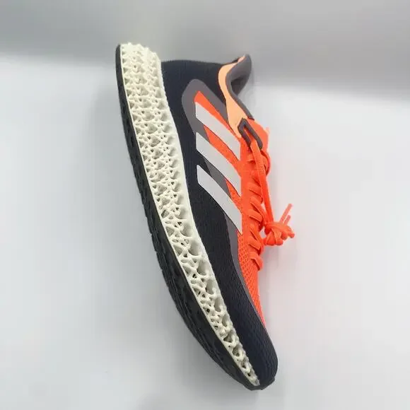 Mens 9.5 Adidas 4DFWD 2 Orange & Blue Running Sneakers Shoes GY8421